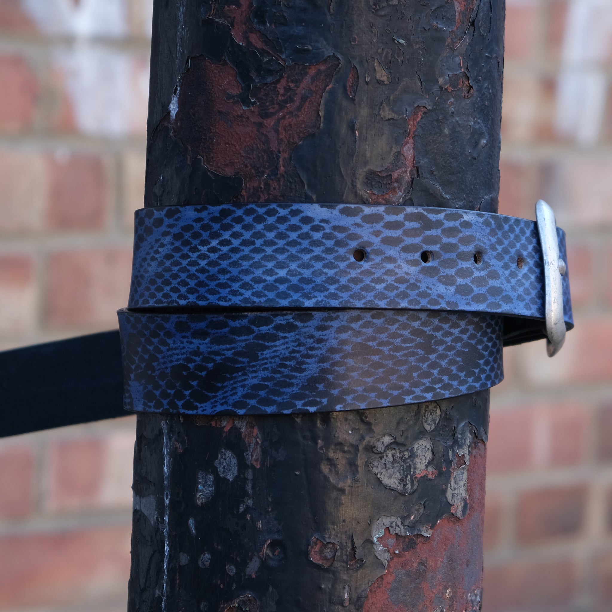 Abstract Netted Belt - Blue