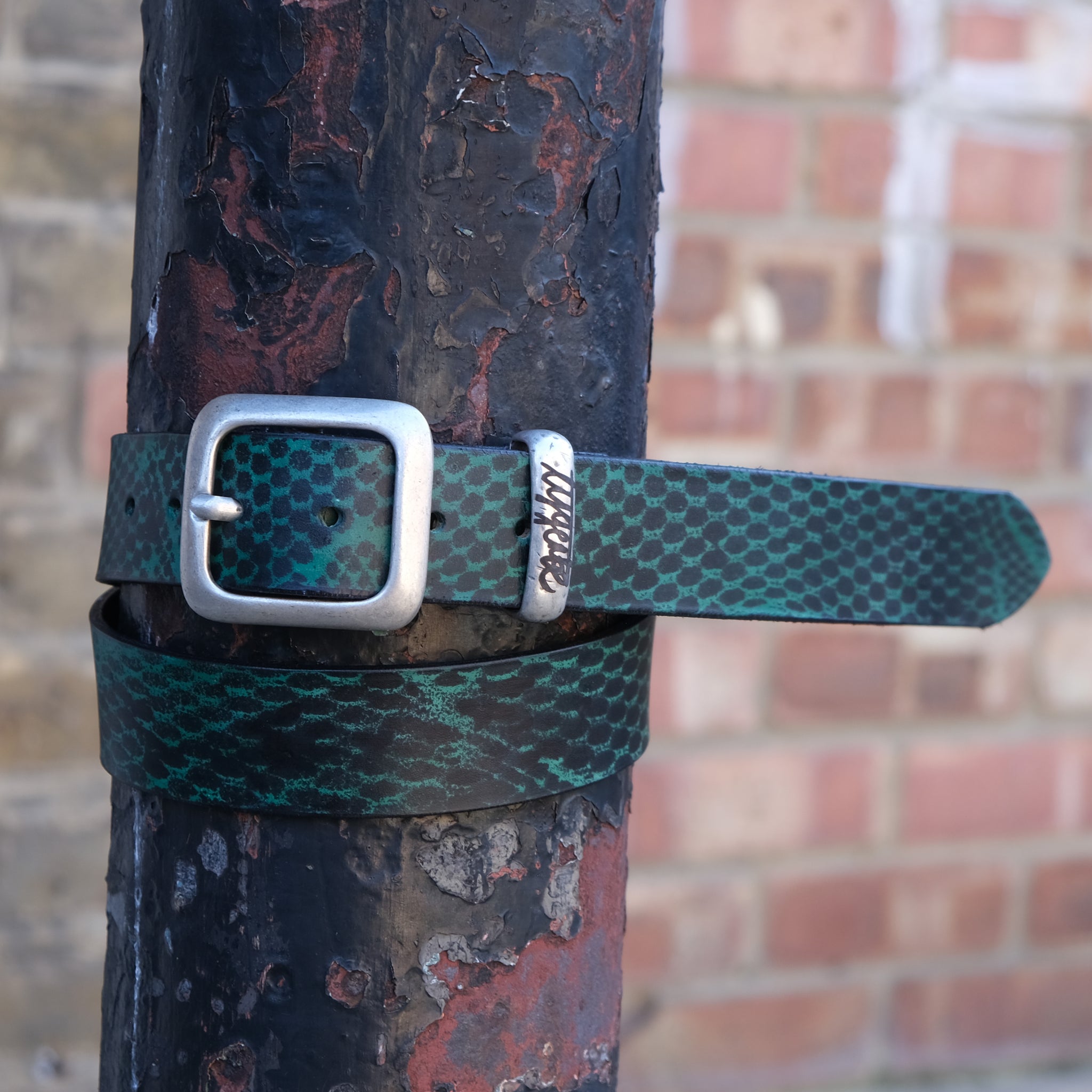 Abstract Netted Belt - Green