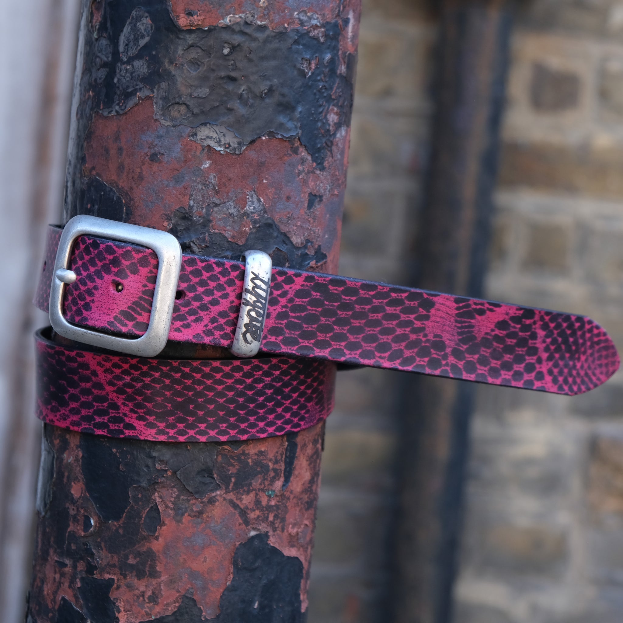 Abstract Netted Belt - Pink