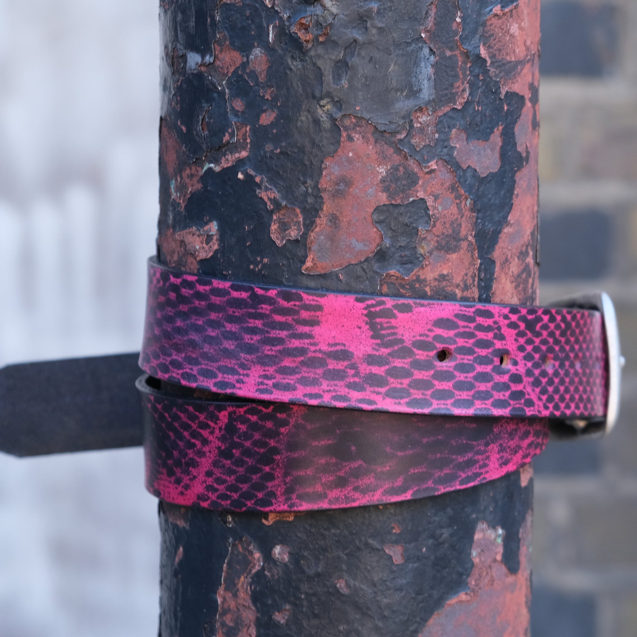 Abstract Netted Belt - Pink