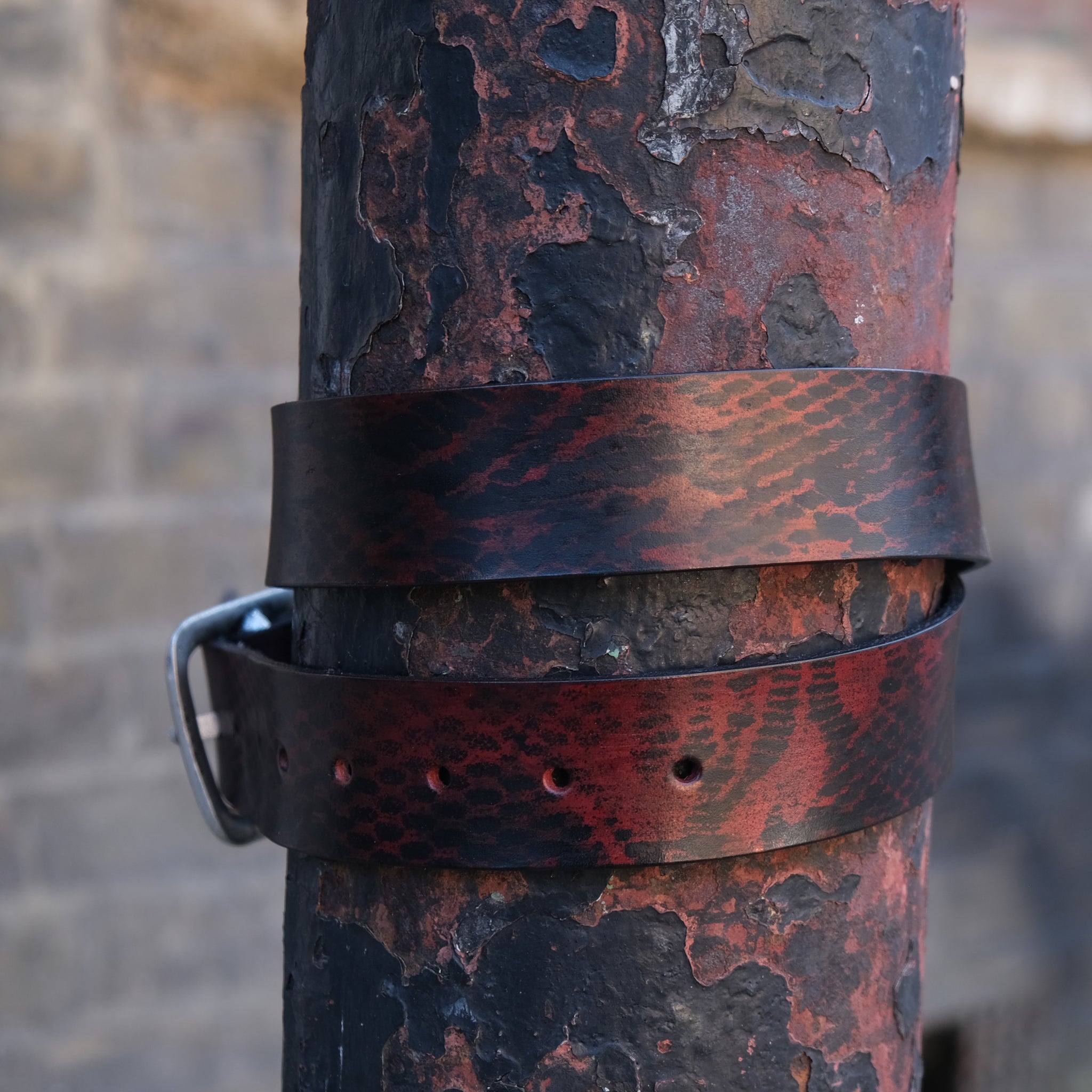 Abstract Netted Belt - Red